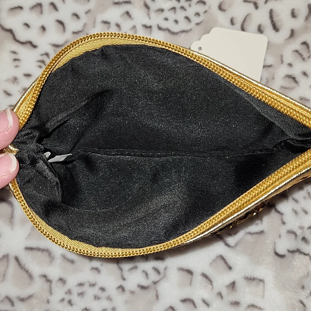 NWOT Gold sequence wristlet - Picture 3 of 3